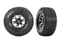Traxxas 10187-BLKCR — Traxxas 10187-BLKCR Ford Raptor R Black Rear Wheels with BFG Tires (2)