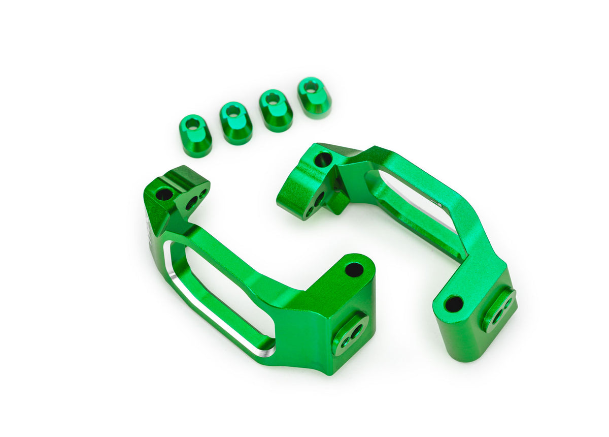 Traxxas 10232-GRN — Traxxas 10232-GRN Green Aluminum Caster Blocks (L&R)