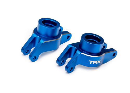 Traxxas 10252-BLUE — Traxxas 10252-BLUE Blue Aluminum Stub Axle Carriers (L&R)