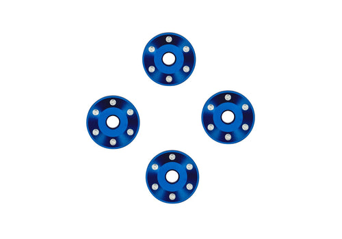 Traxxas 10257-BLUE — Traxxas 10257-BLUE Blue Aluminum Wheel Washers (4)