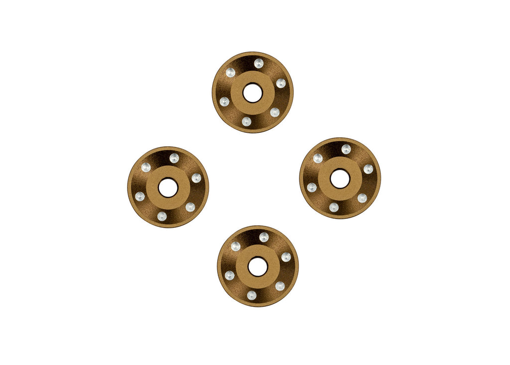 Traxxas 10257-BRNZ — Traxxas 10257-BRNZ Bronze Aluminum Wheel Washers (4)