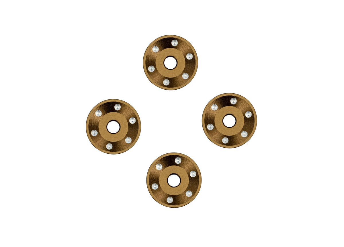 Traxxas 10257-BRNZ — Traxxas 10257-BRNZ Bronze Aluminum Wheel Washers (4)