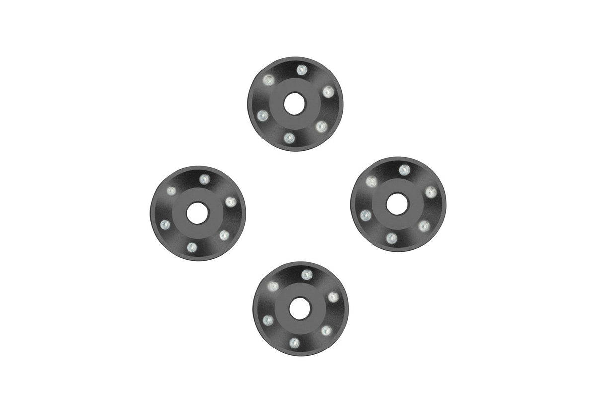 Traxxas 10257-GRAY — Traxxas 10257-GRAY Gray Aluminum Wheel Washers (4)