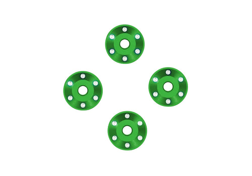 Traxxas 10257-GRN — Traxxas 10257-GRN Green Aluminum Wheel Washers (4)