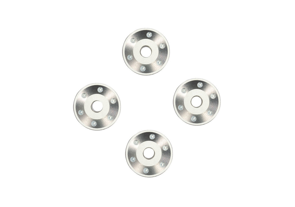 Traxxas 10257-SLVR — Traxxas 10257-SLVR Silver Aluminum Wheel Washers (4)