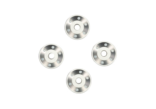 Traxxas 10257-SLVR — Traxxas 10257-SLVR Silver Aluminum Wheel Washers (4)