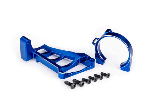 Traxxas 10261-BLUE — Traxxas 10261-BLUE Blue Aluminum Front and Rear Motor Mounts
