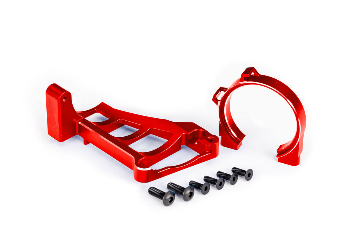 Traxxas 10261-RED — Traxxas 10261-RED Red Aluminum Front and Rear Motor Mounts