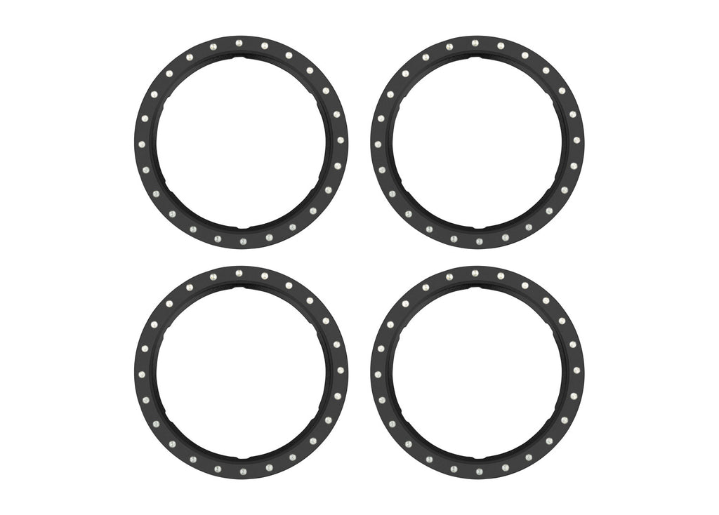 Traxxas 10276-BLK — Traxxas 10276-BLK Pro Scale Black Aluminum Beadlock Rings (4)