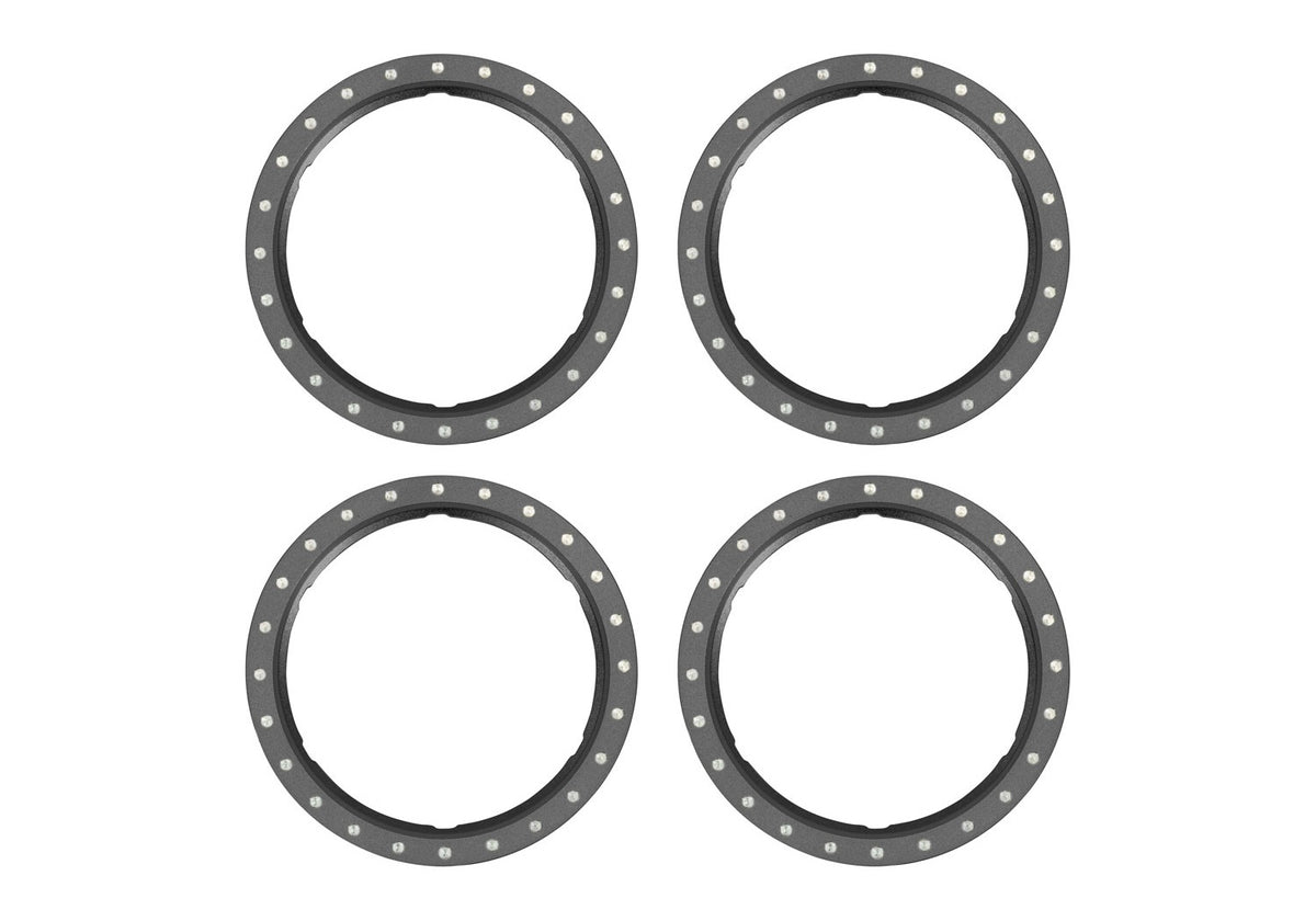 Traxxas 10276-GRAY — Traxxas 10276-GRAY Pro Scale Gray Aluminum Beadlock Rings (4)