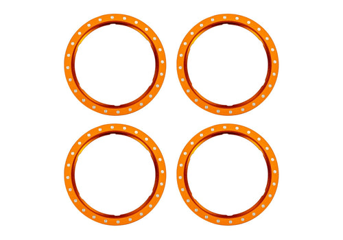 Traxxas 10276-ORNG — Traxxas 10276-ORNG Pro Scale Orange Aluminum Beadlock Rings (4)
