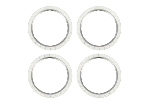 Traxxas 10276-SLVR — Traxxas 10276-SLVR Pro Scale Silver Aluminum Beadlock Rings (4)
