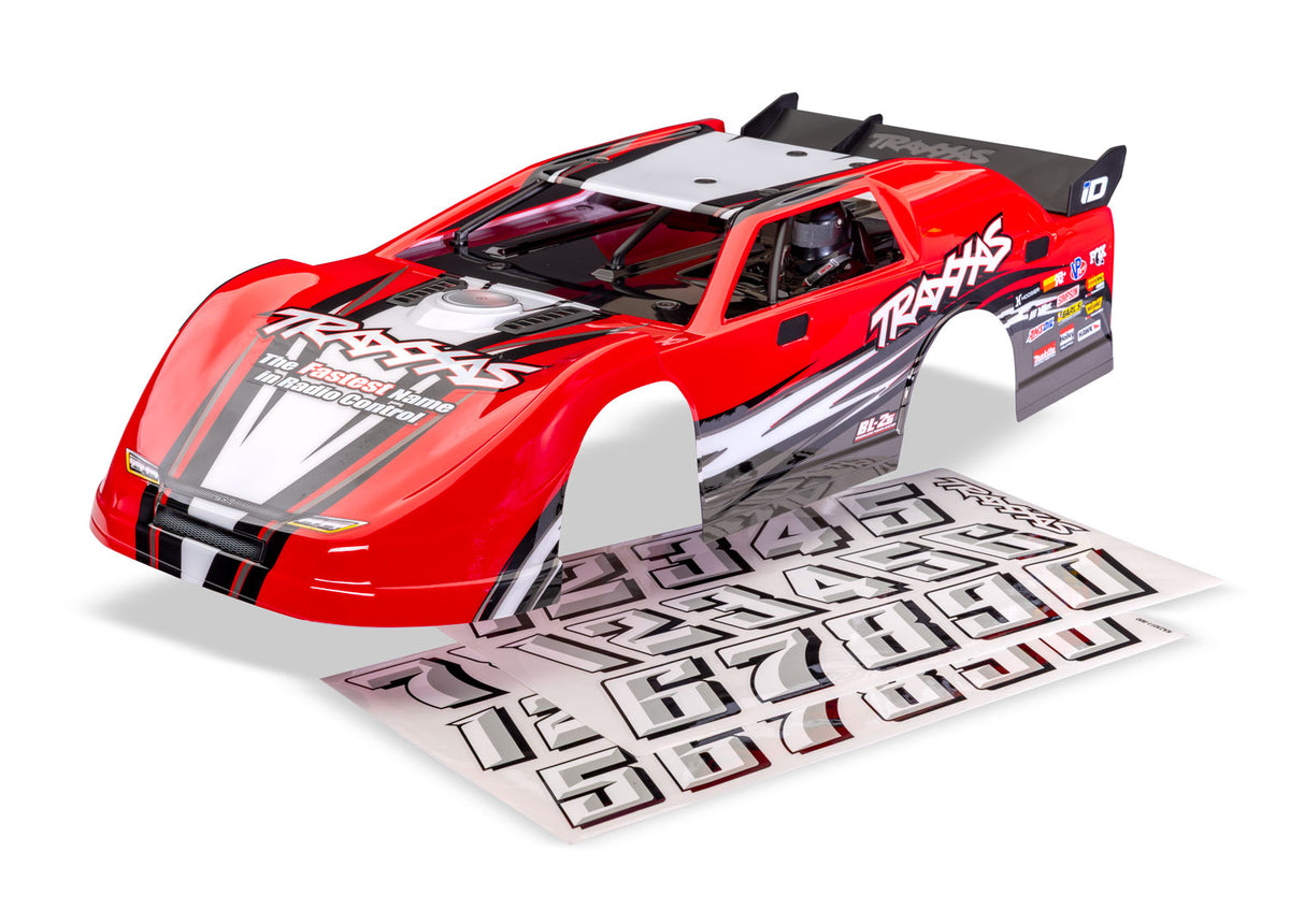 Traxxas 10423-RED — Traxxas 10423-RED Slash Late Model Red Body (Assembled)