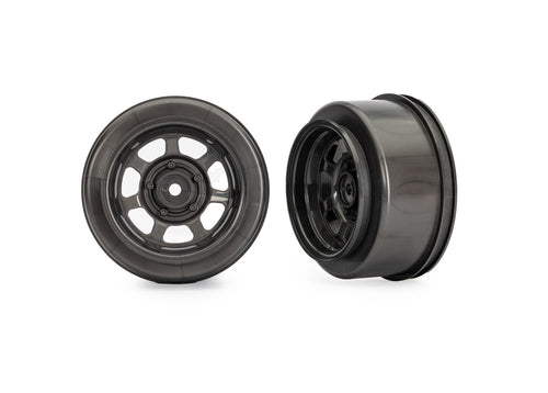 Traxxas 10471X — Traxxas 10471X Dirt Oval Gray Front Wheels (2)