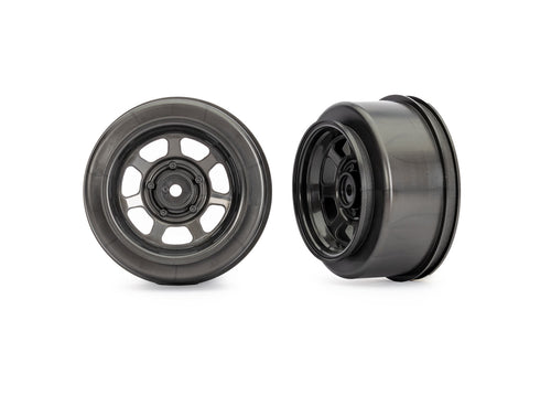 Traxxas 10472X — Traxxas 10472X Dirt Oval Gray Rear Wheels (2)