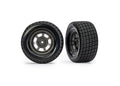 Traxxas 10474X — Traxxas 10474X Dirt Oval Gray Rear Wheels w/ Hoosier Tires (2)