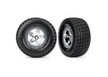 Traxxas 10476 — Traxxas 10476 Dirt Oval Satin Front Wheels w/ Hoosier Tires (2)