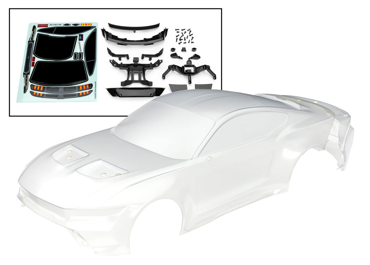 Traxxas 10511 — Traxxas 10511 4-Tec Drift Ford Mustang Clear Body