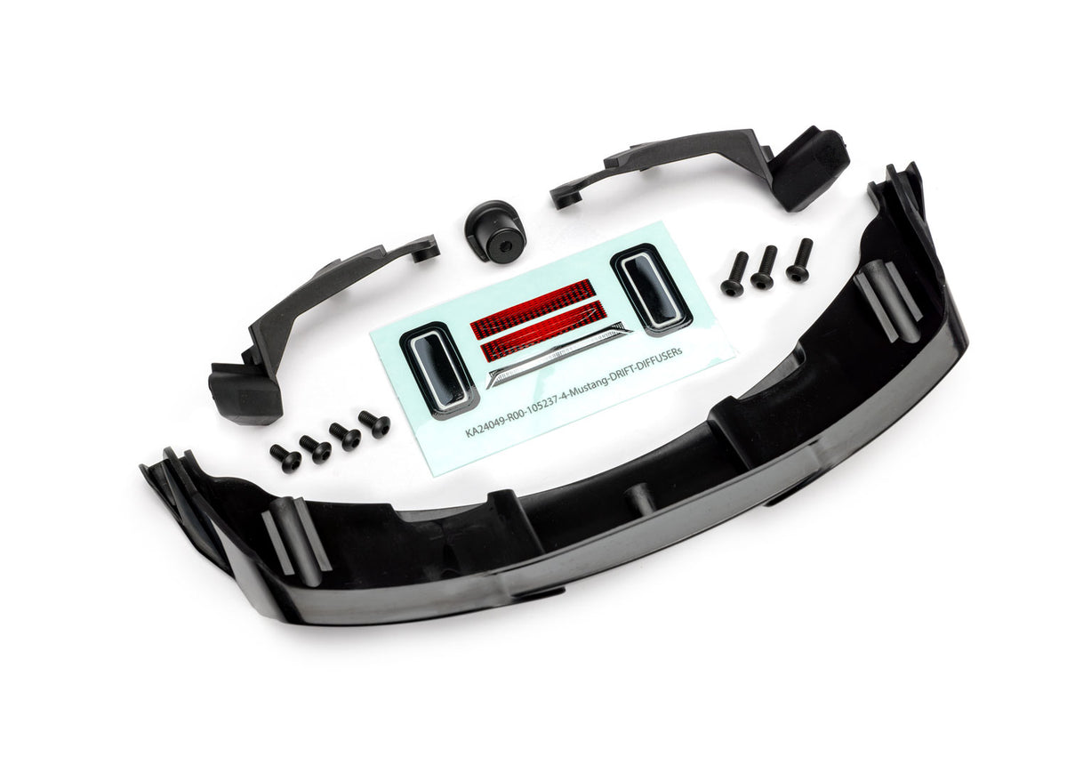 Traxxas 10513 — Traxxas 10513 4-Tec Drift Ford Mustang Rear Diffuser & Supports