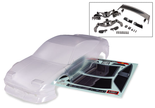 Traxxas 10515 — Traxxas 10515 4-Tec Drift Nissan 240SX Clear Body