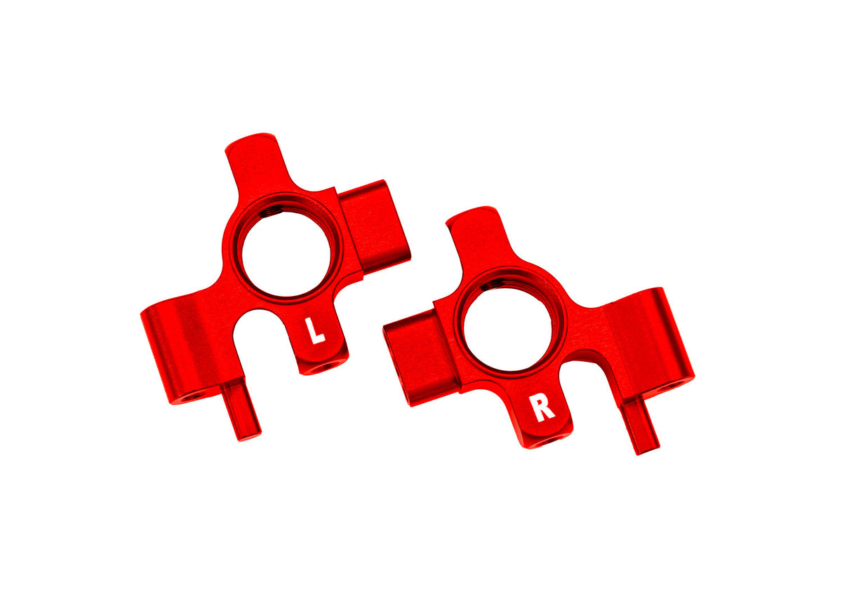 Traxxas 10537-RED — Traxxas 10537-RED Red Aluminum Steering Blocks (L&R)
