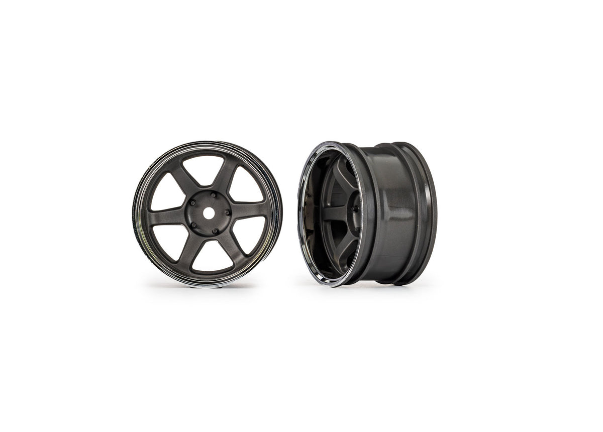 Traxxas 10572 — Traxxas 10572 1.9" Gray 6-Spoke Rear Wheels (2)