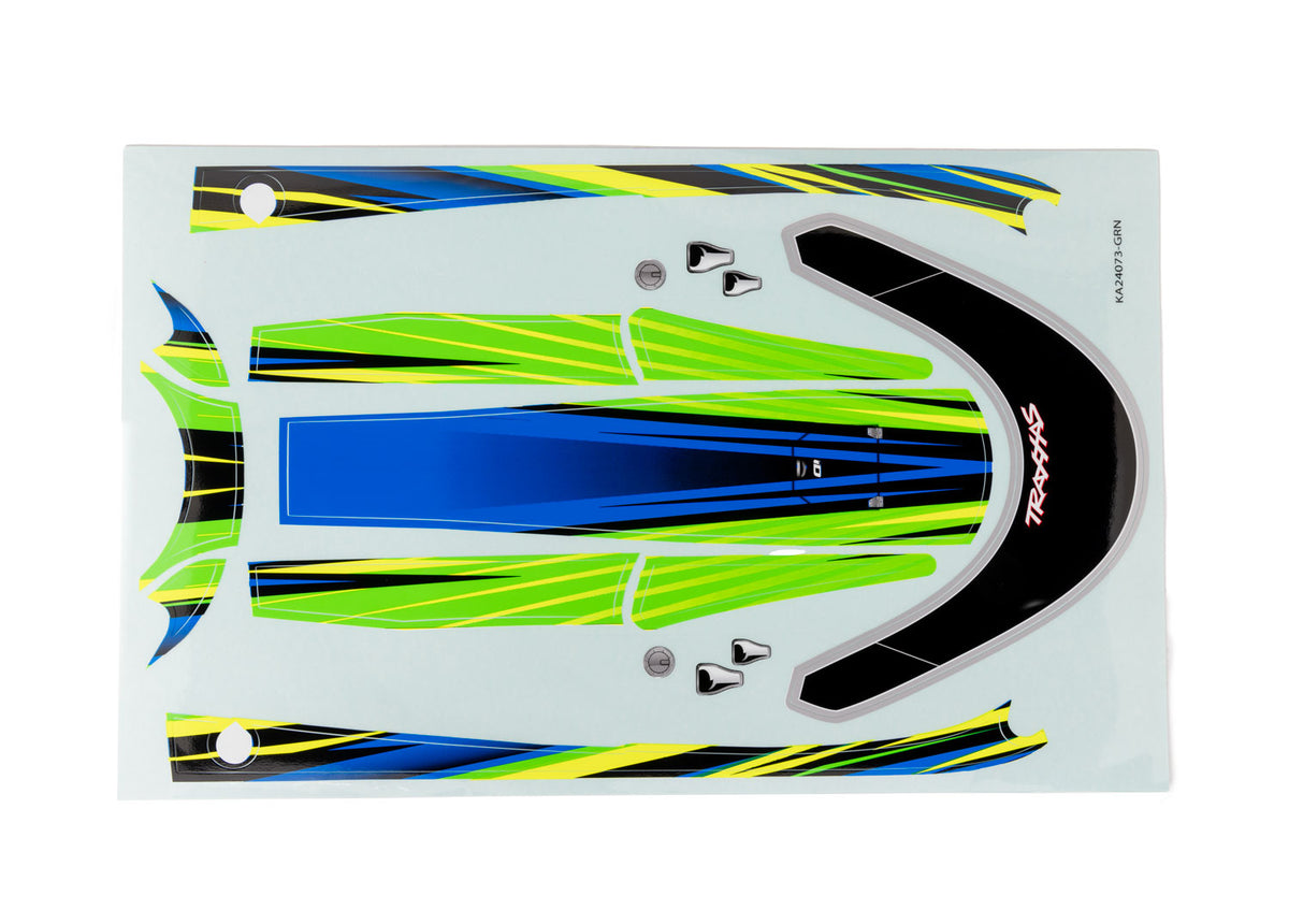 Traxxas 10699-GRN — Traxxas 10699-GRN Disruptor Hatch Green Decal Set