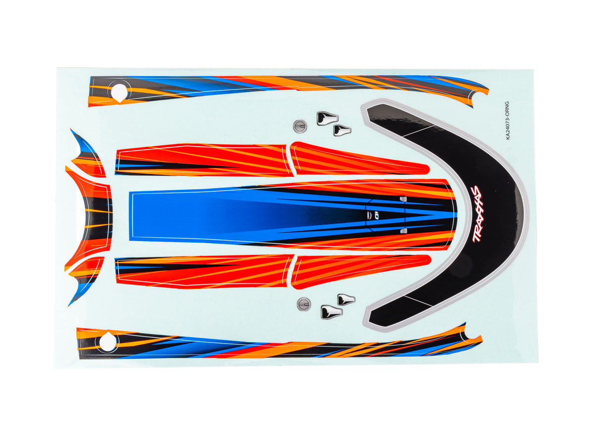 Traxxas 10699-ORNG — Traxxas 10699-ORNG Disruptor Hatch Orange Decal Set