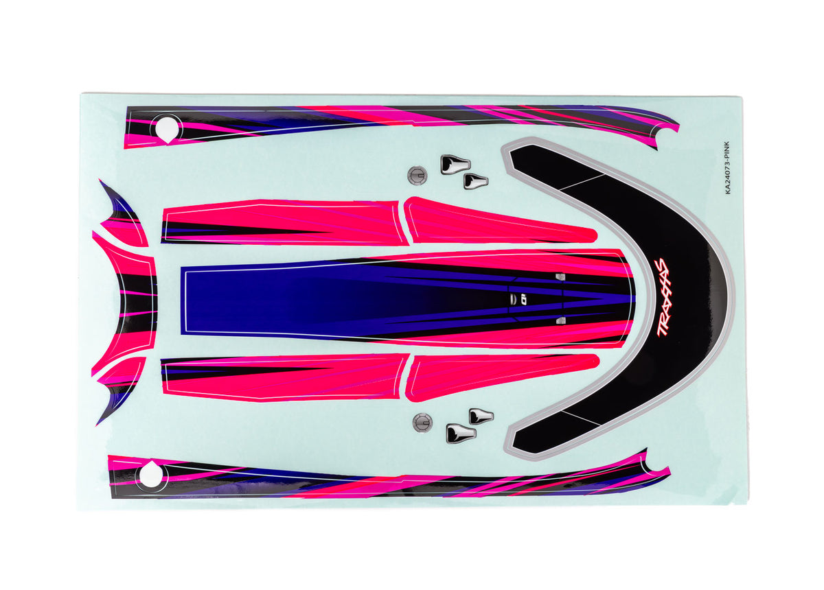 Traxxas 10699-PINK — Traxxas 10699-PINK Disruptor Hatch Pink Decal Set