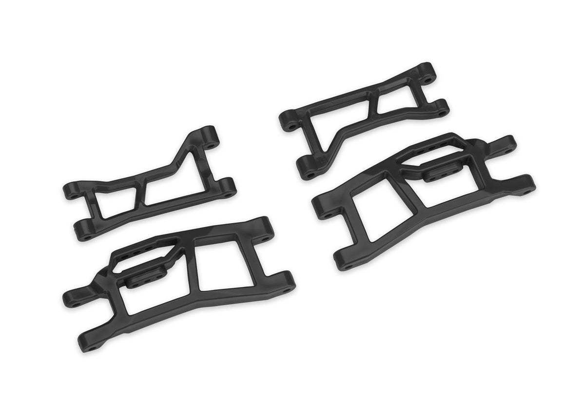 Traxxas 10725-BLK — Traxxas 10725-BLK Black WideMaxx Front Upper & Lower HD Suspension Arms