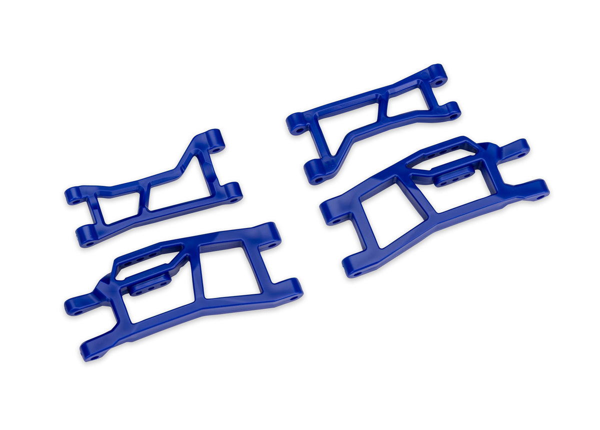 Traxxas 10725-BLUE — Traxxas 10725-BLUE Blue WideMaxx Front Upper & Lower HD Suspension Arms