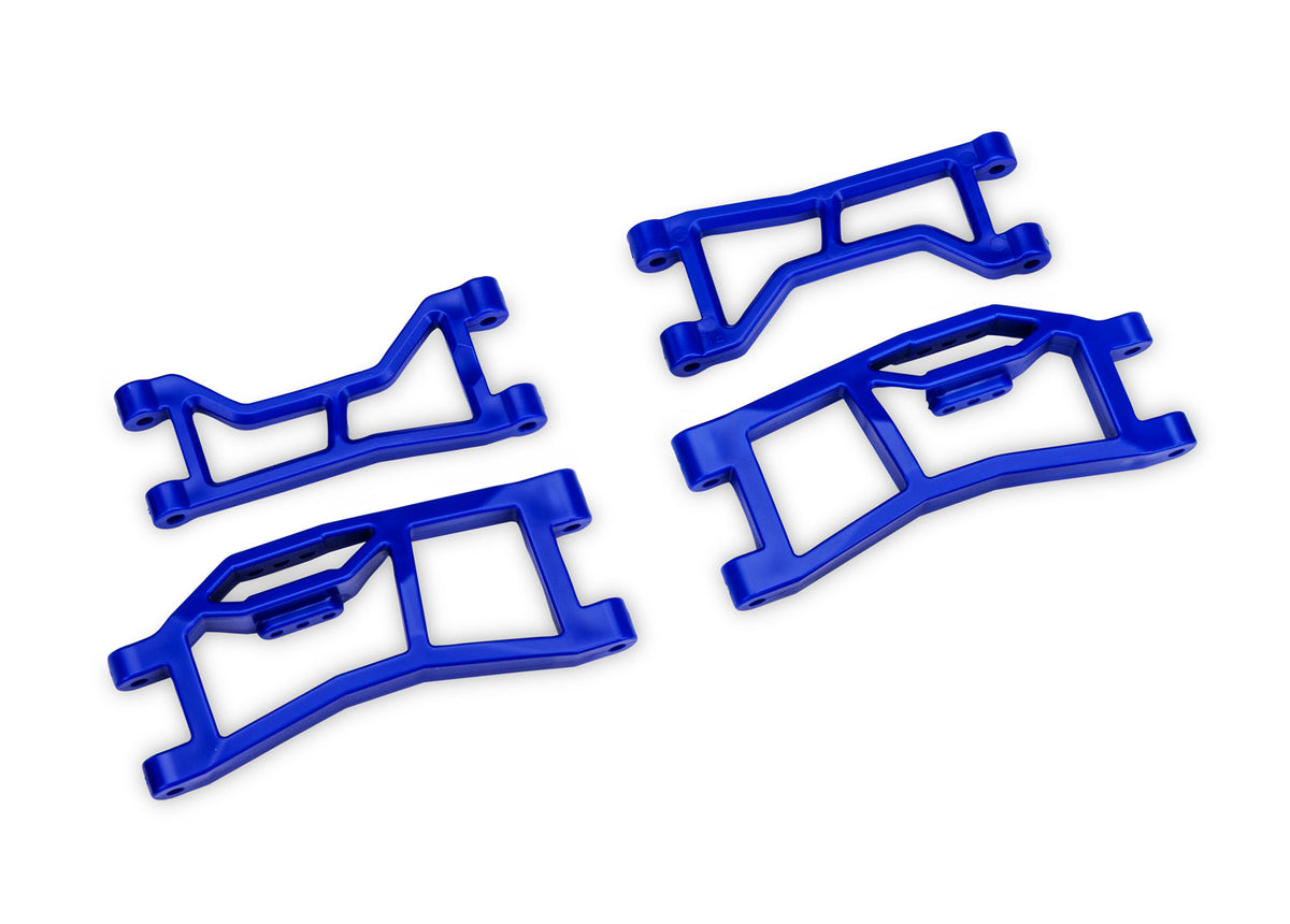 Traxxas 10727-BLUE — Traxxas 10727-BLUE Blue WideMaxx Rear Upper & Lower HD Suspension Arms