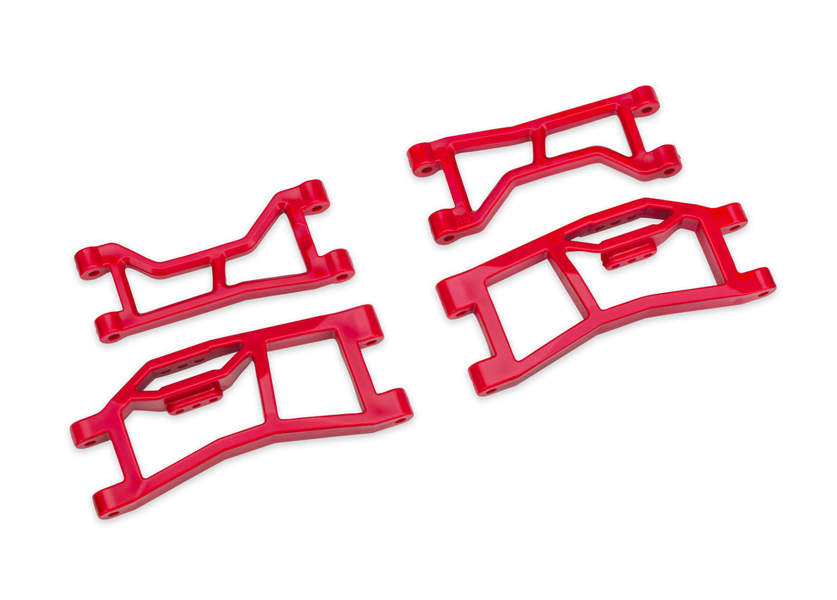 Traxxas 10727-RED — Traxxas 10727-RED Red WideMaxx Rear Upper & Lower HD Suspension Arms