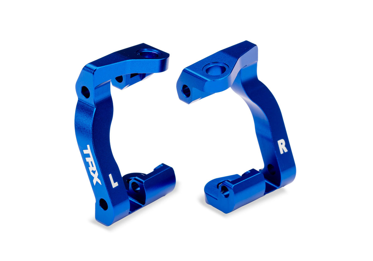 Traxxas 10733-BLUE — Traxxas 10733-BLUE Blue Aluminum Caster Blocks (L&R)