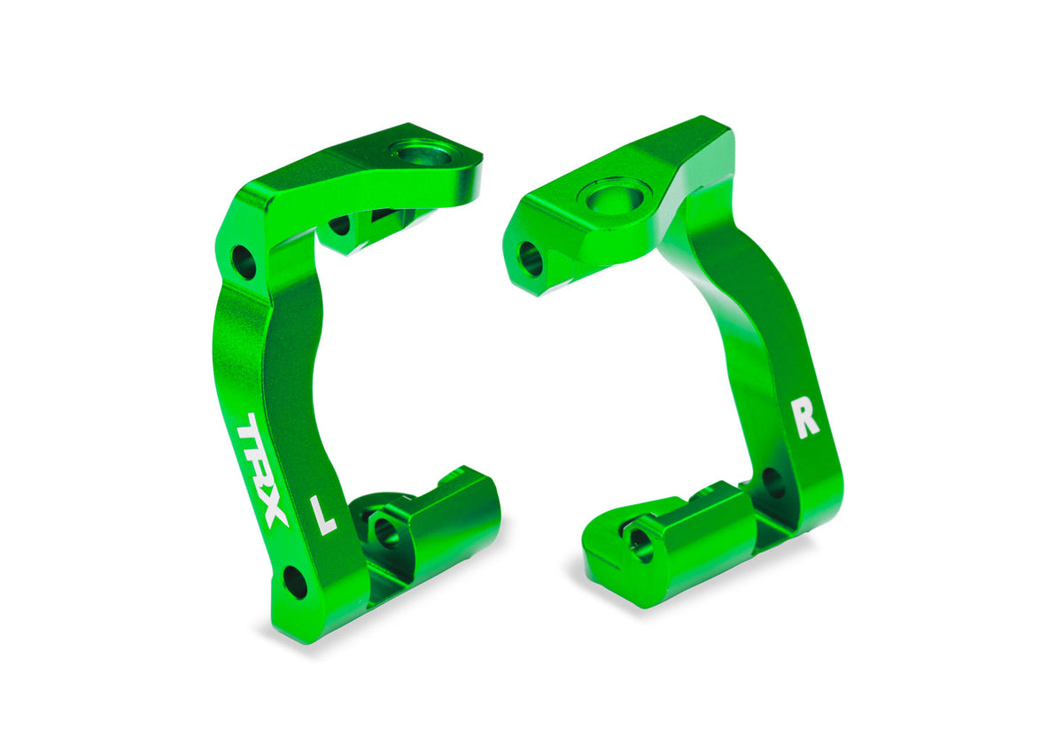 Traxxas 10733-GRN — Traxxas 10733-GRN Green Aluminum Caster Blocks (L&R)