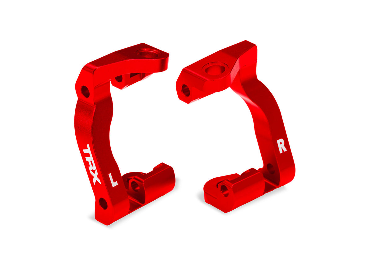 Traxxas 10733-RED — Traxxas 10733-RED Red Aluminum Caster Blocks (L&R)