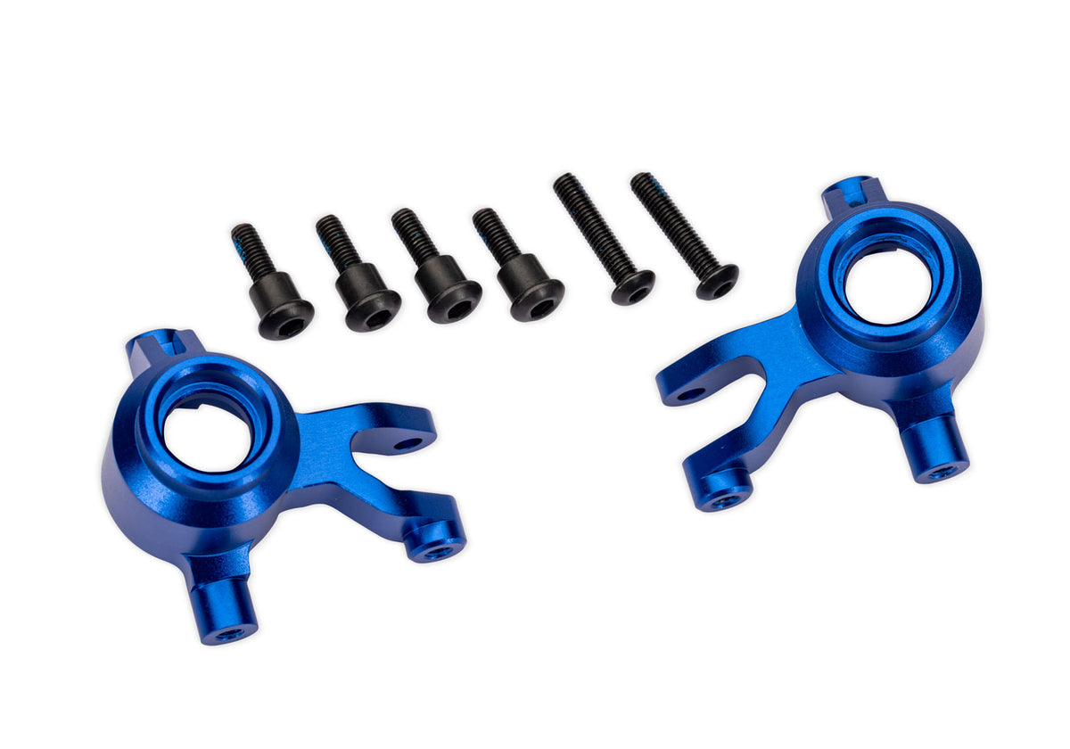 Traxxas 10734-BLUE — Traxxas 10734-BLUE Blue Aluminum Steering Blocks (L&R)