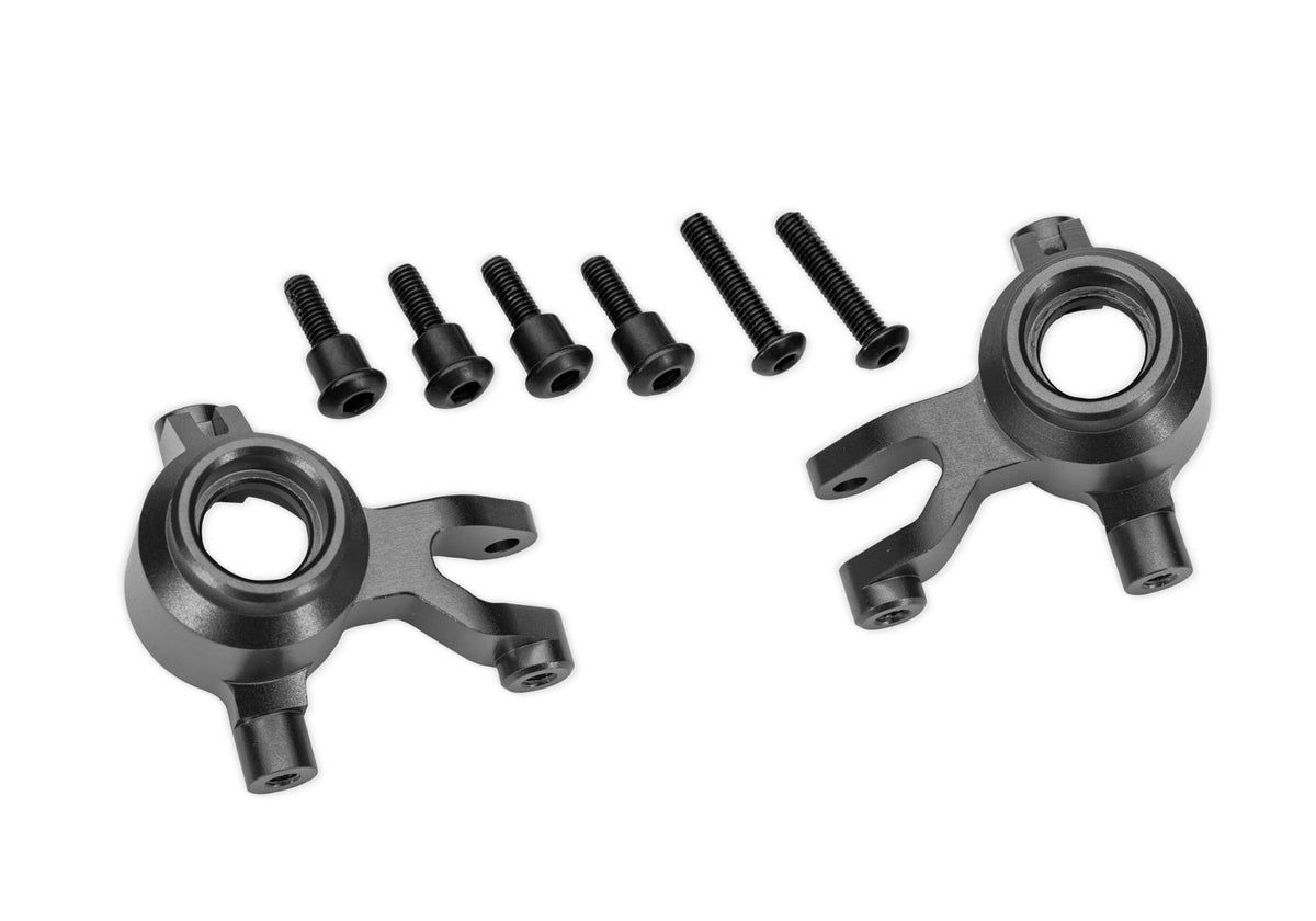 Traxxas 10734-GRAY — Traxxas 10734-GRAY Gray Aluminum Steering Blocks (L&R)