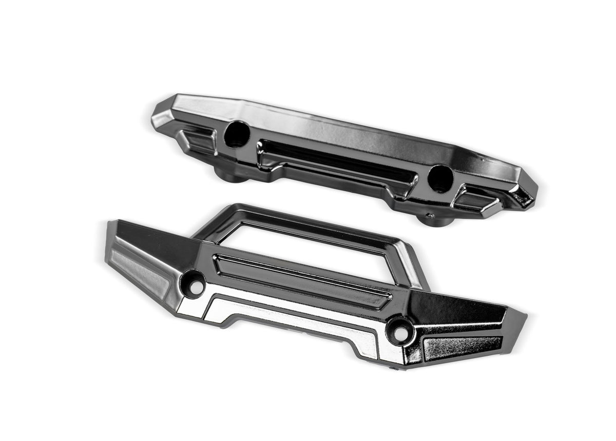 Traxxas 10735-BLKCR — Traxxas 10735-BLKCR Black Chrome Front and Rear Bumper