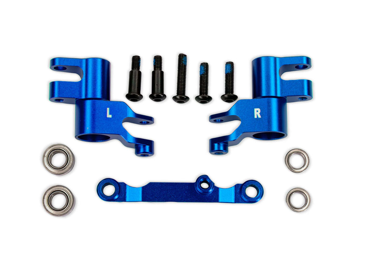 Traxxas 10743-BLUE — Traxxas 10743-BLUE Blue Aluminum Bellcrank Assembly with Drag Link
