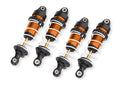 Traxxas 10765-ORNG — Traxxas 10765-ORNG Orange Aluminum Mini GTR Long Shocks & Springs (4)
