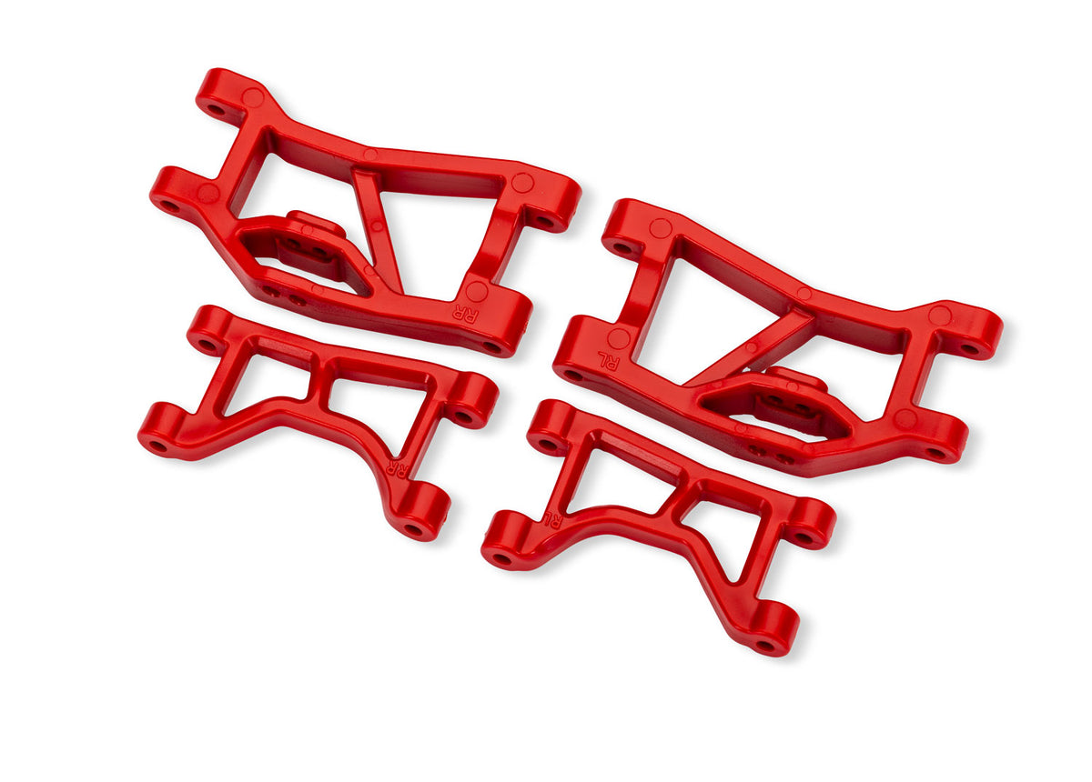 Traxxas 10830-RED — Traxxas 10830-RED Red Rear Upper & Lower Suspension Arms (L&R)
