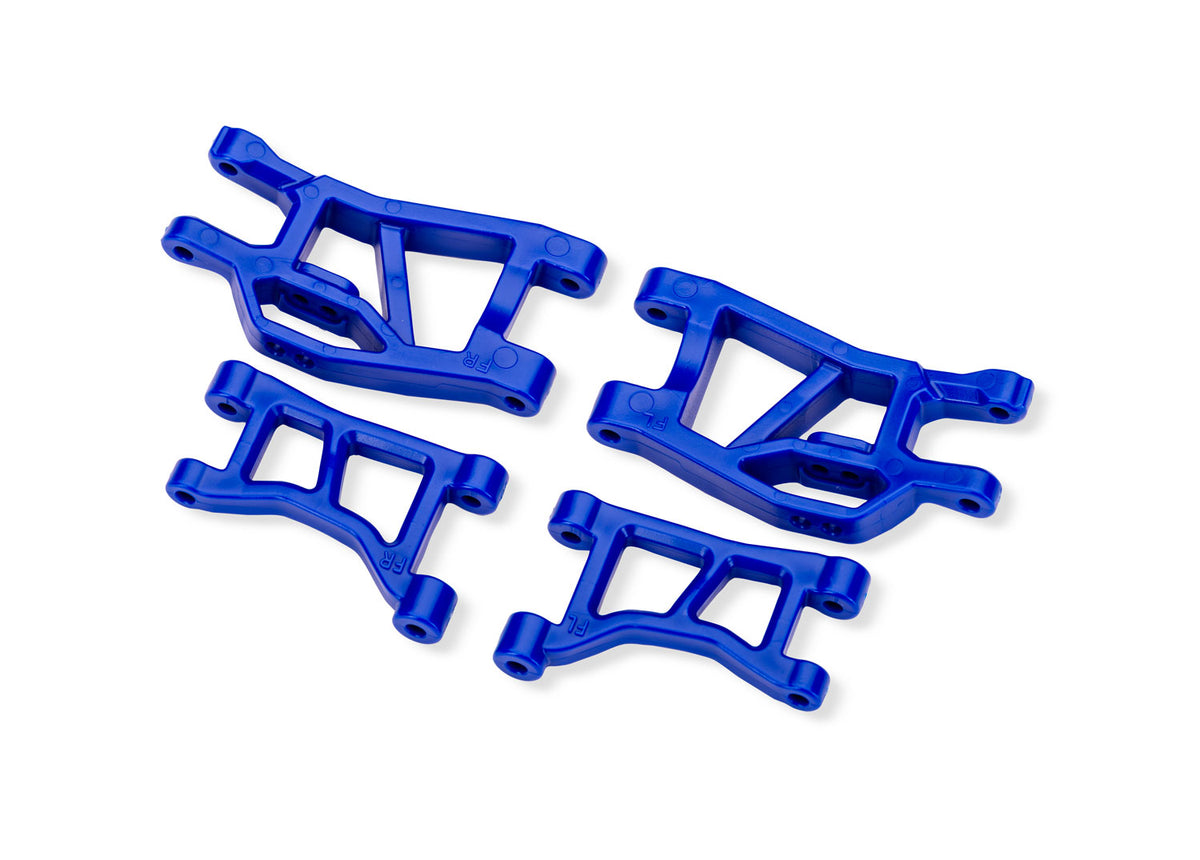 Traxxas 10831-BLUE — Traxxas 10831-BLUE Blue Front Upper & Lower Suspension Arms (L&R)