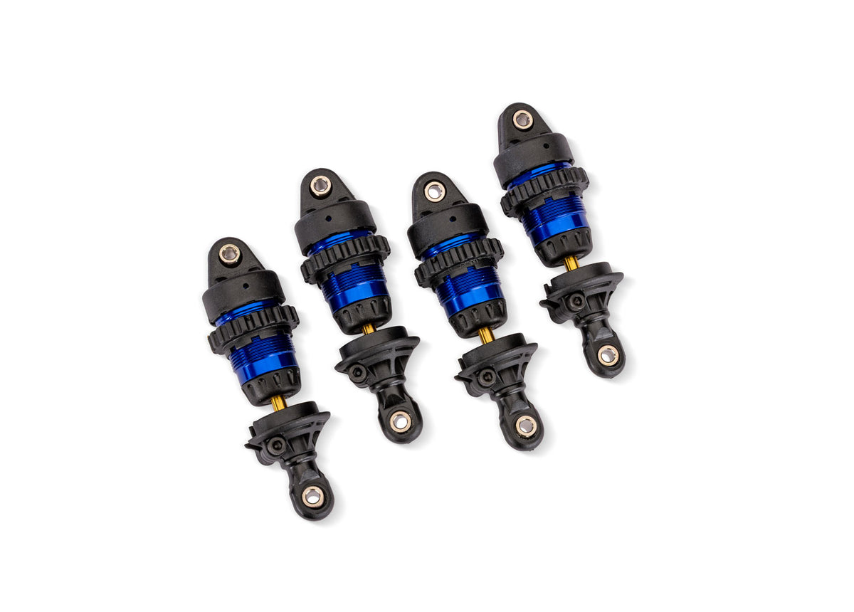 Traxxas 10865-BLUE — Traxxas 10865-BLUE Blue Aluminum Mini GTR Short Shocks (4)