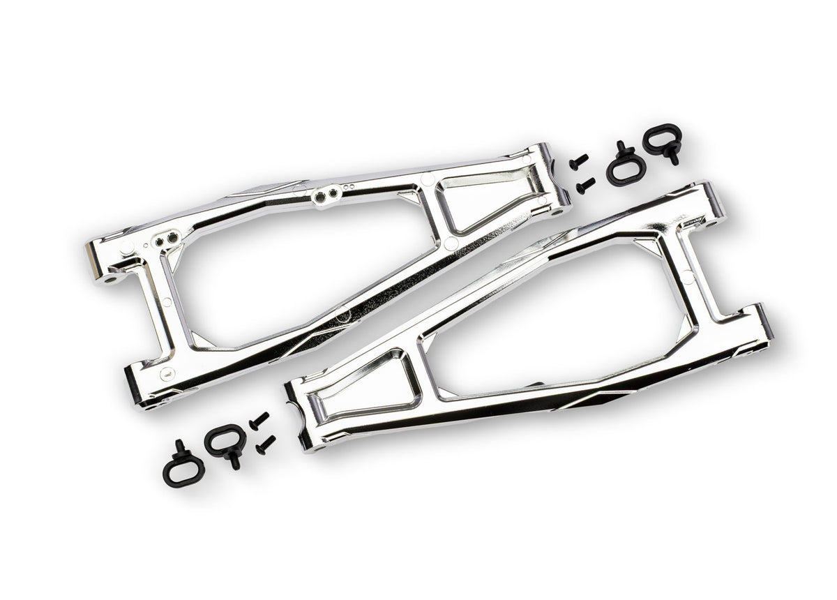 Traxxas 10929-CHRM — Traxxas 10929-CHRM Chrome Upper Front HD Suspension Arms (L&R)