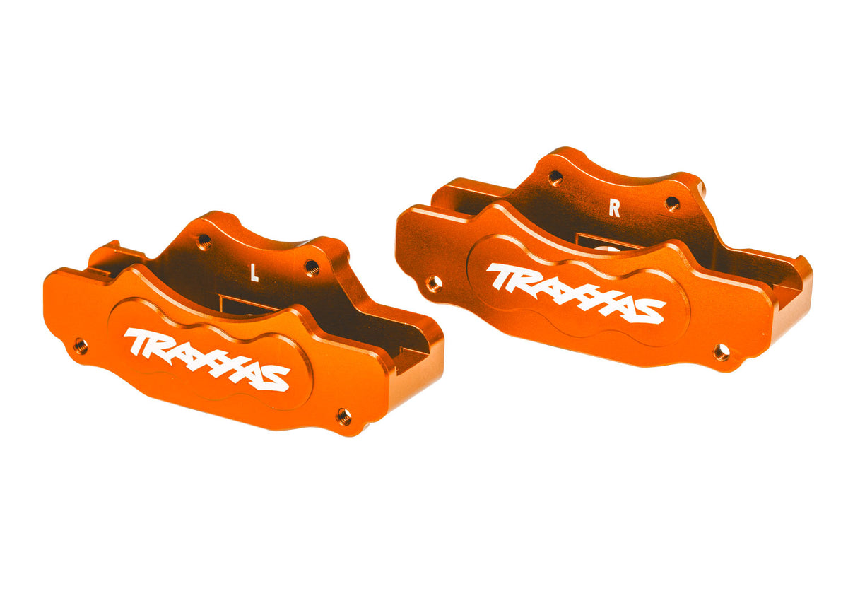 Traxxas 10951-ORNG — Traxxas 10951-ORNG Orange Aluminum Brake Calipers (L&R)