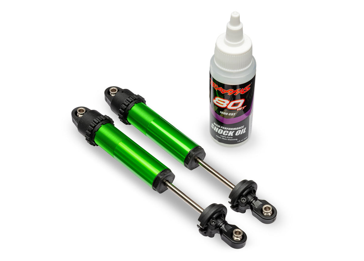 Traxxas 10962-GRN — Traxxas 10962-GRN Green Aluminum GT-Maxx Rear Shocks (2)