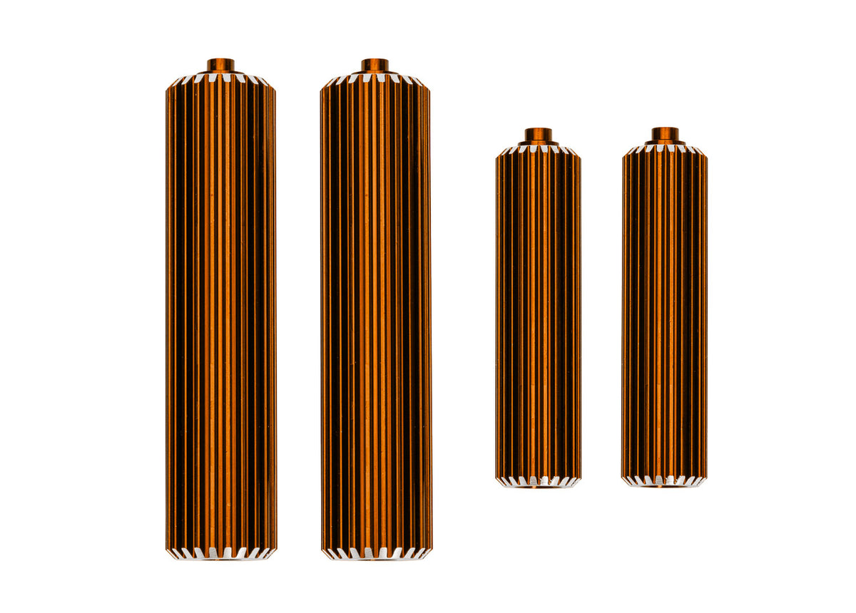 Traxxas 10966-ORNG — Traxxas 10966-ORNG Orange Aluminum Shock Reservoirs (F&R)
