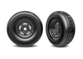 Traxxas 10972-BLKC — Traxxas 10972-BLKC 3.2" Funco Black Chrome Front Wheels & Arrow Tires (2)
