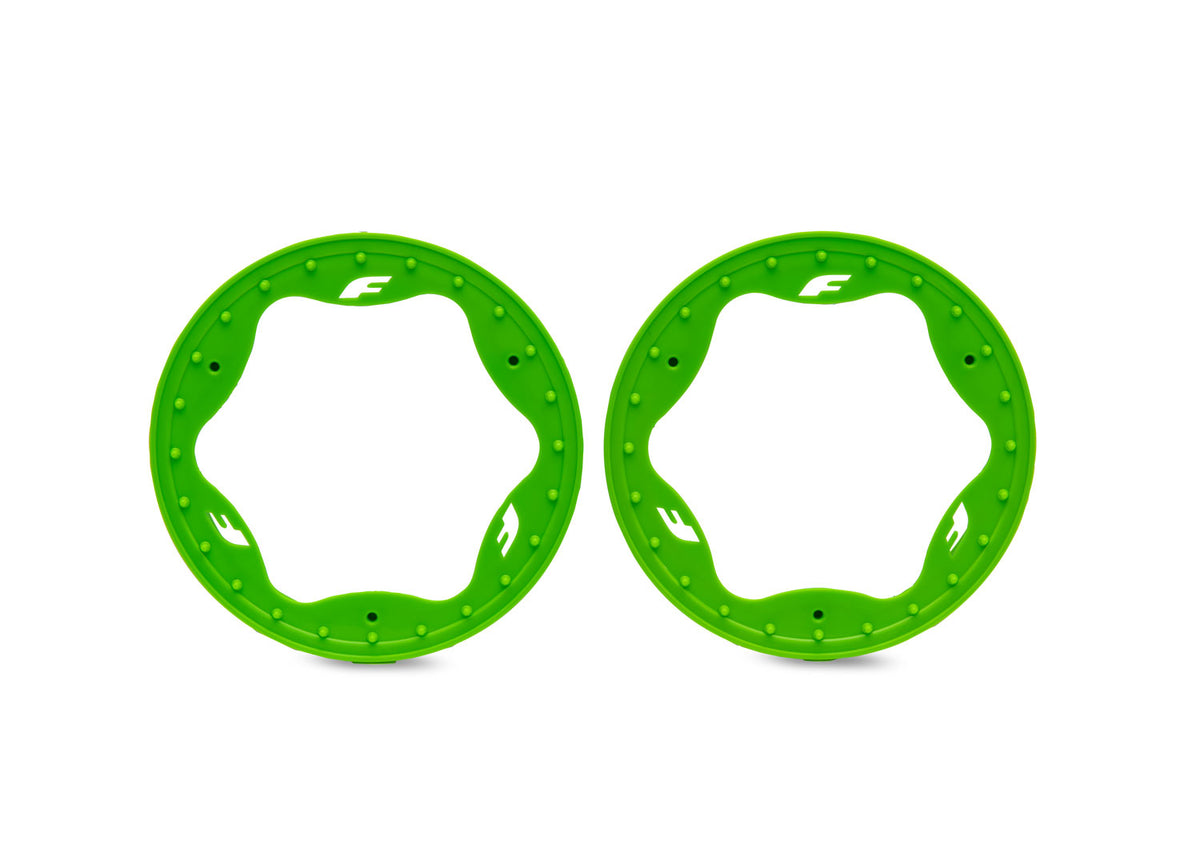 Traxxas 10976-GRN — Traxxas 10976-GRN 3.5" Green Funco Front Beadlock Rings (2)